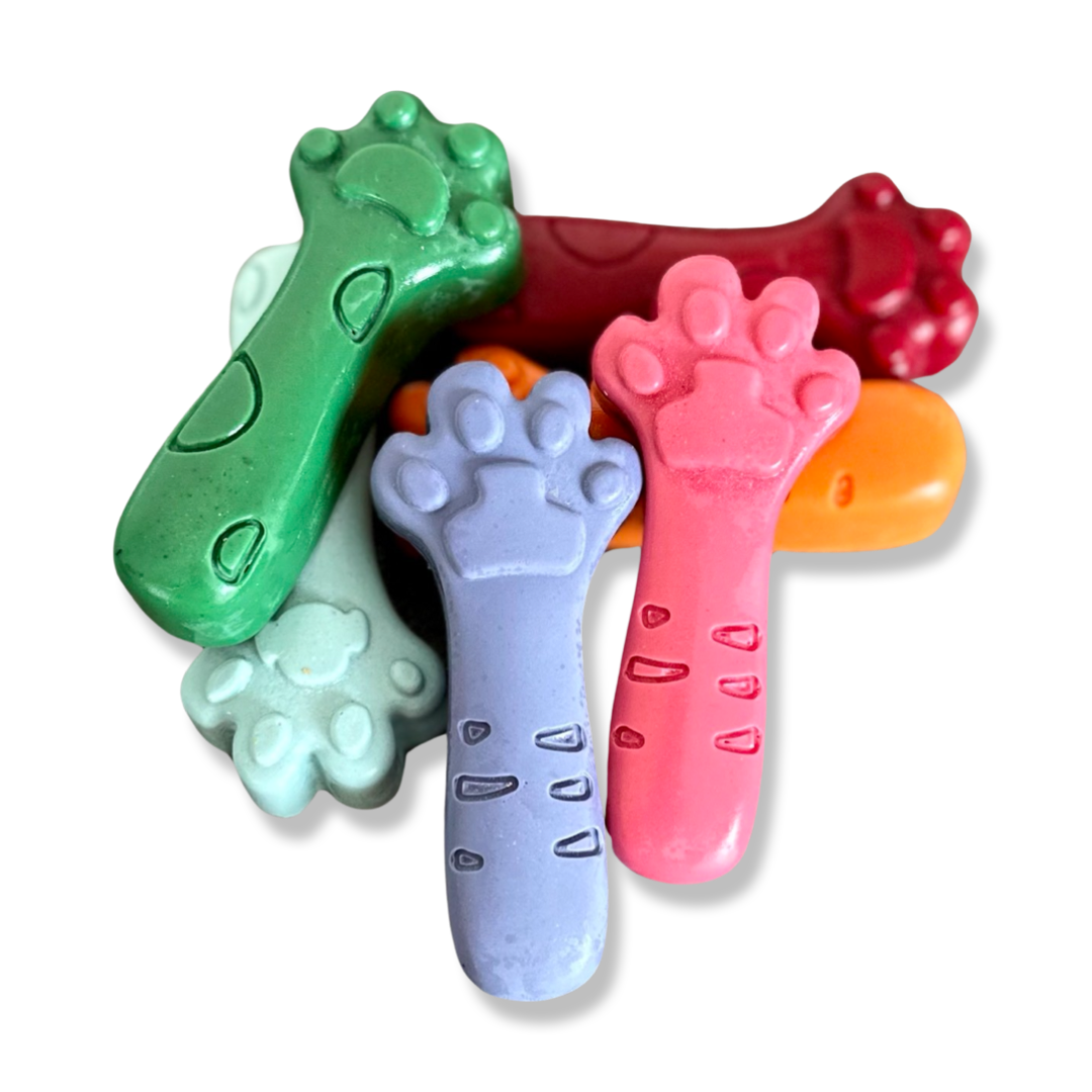 Cat & Dog Paw Crayon Box