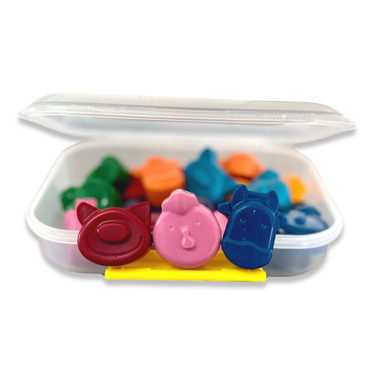 Farm Animal Crayon Box